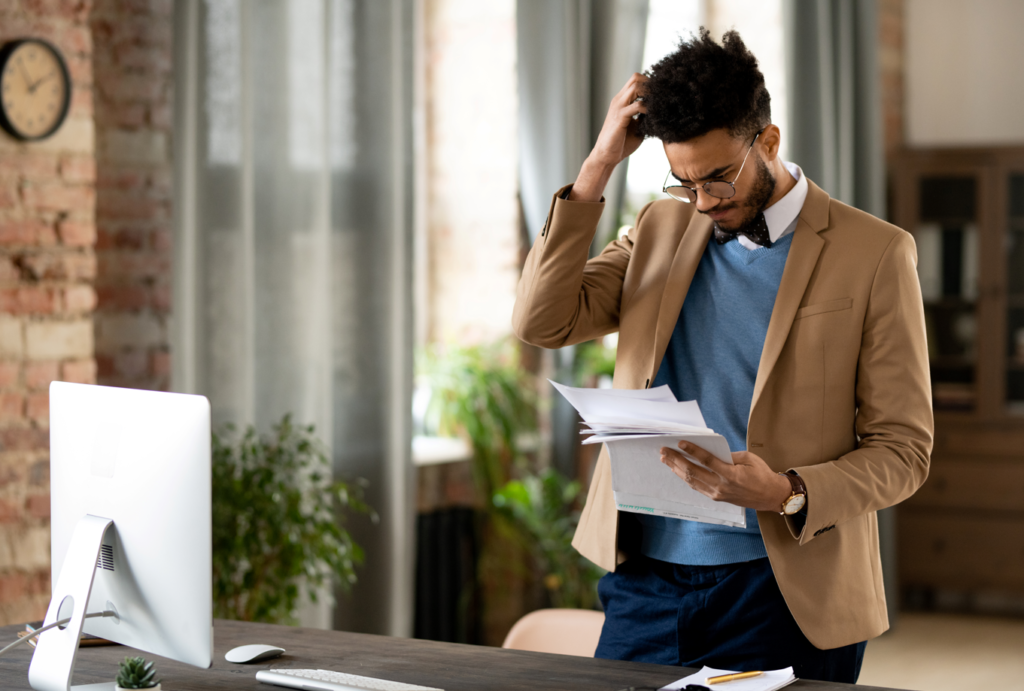 man confused about 401k retirement plan